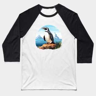 Galapagos Penguin Baseball T-Shirt